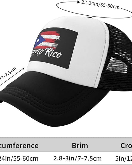 Cute Flag Baseball Cap for Men Women Mesh Trucker Hat Adjustable Patriotic Snapback Baseball Hat for Sports Running