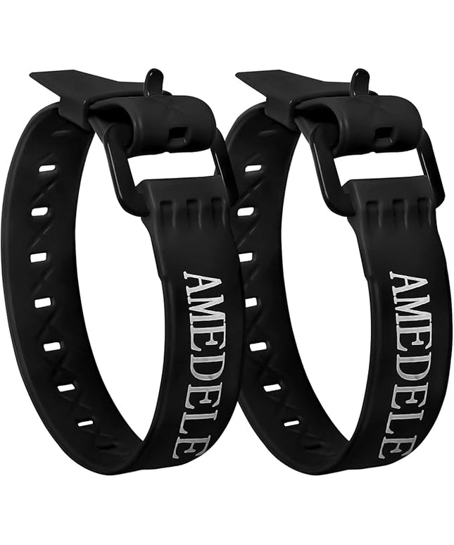 2 Pack Lashing Straps with Buckles,Adjustable Utility Tension Straps,Simple Tie-Downs Straps for Securing Bike Moto Luggage,Garden Hoses,Skis,Wires and Cables,Black,22"