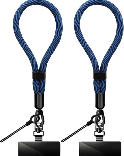 Phone Lanyard, 2 Pack Adjustable Cell Phone Lanyard Hand Phone Wrist Strap with Tether Tabs for Smartphones
