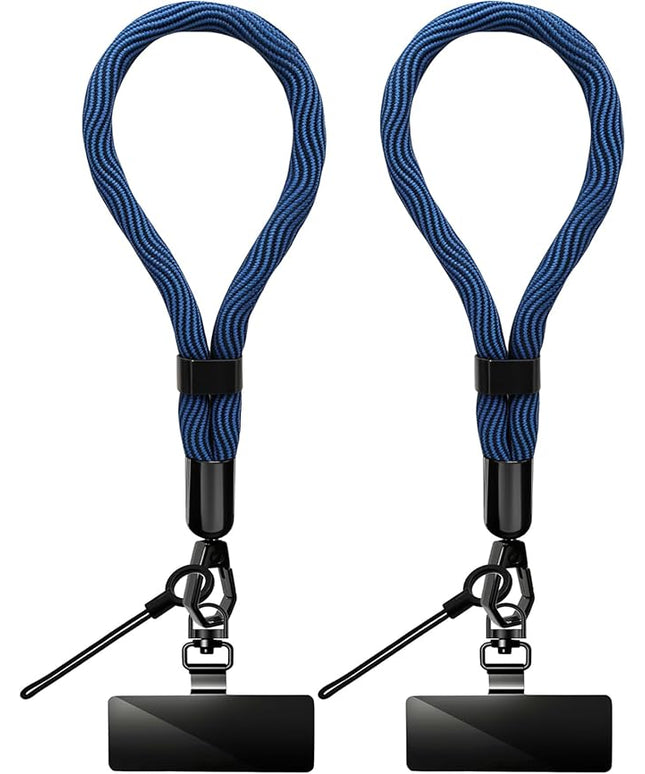 Phone Lanyard, 2 Pack Adjustable Cell Phone Lanyard Hand Phone Wrist Strap with Tether Tabs for Smartphones