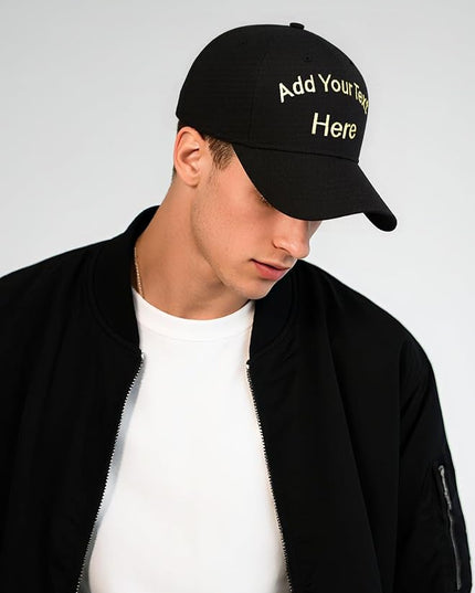 Custom4U Custom Hat Baseball Cap Adjustable Embroidered Mom Dad Hat for Men Women Gifts for New Parents Personalized Text S/L