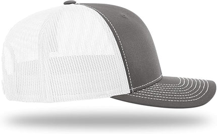 Richardson 112 Trucker Hat - Premium Adjustable Snapback Hat - Structured Six Panel Richardson Blank Caps