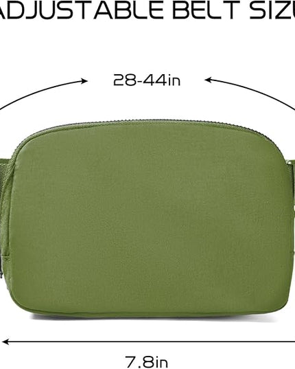 Belt Bag for Women Fanny Pack Crossbody Bags for Women Fashion Waist Packs with Adjustable Strap Gifts for Women Men (Olive)