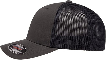 Flexfit 6511 Fitted Mid-Profile Stretchable Mesh Panels Trucker Cap | Bulk Pack Available