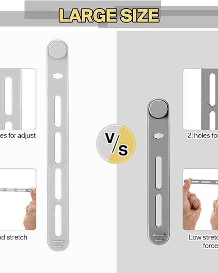 42 Pcs Silicone Cable Ties Reusable Cord Straps Multipurpose Elastic Cable Organizer for Bundling Fastening Earphone Phone Charger Home Office School(Black White Grey)