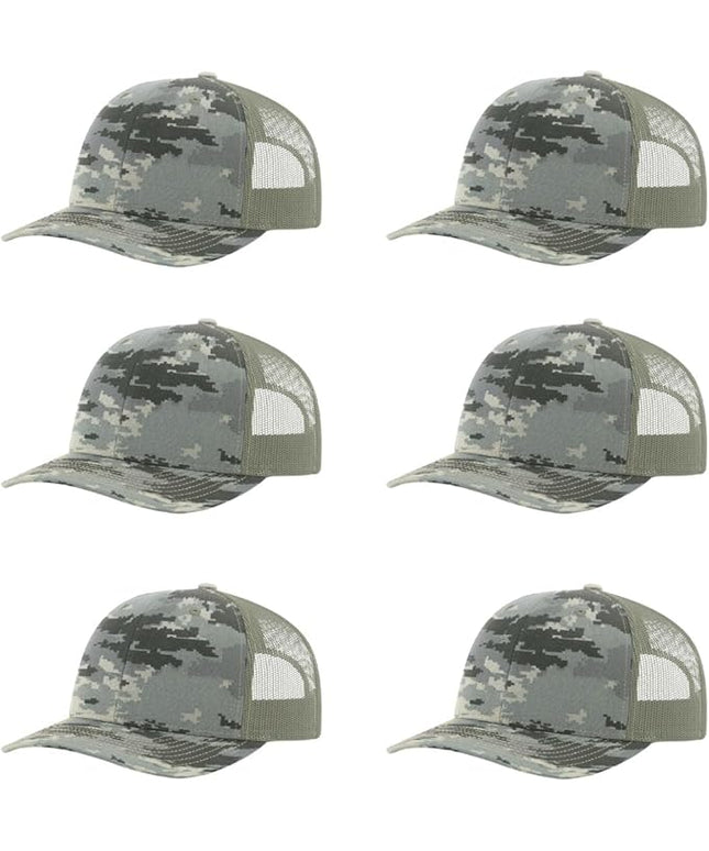 Richardson 112 Classic Six-Panel Adjustable Snapback Trucker Cap | Bulk Packs Available