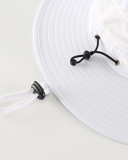 Home Prefer UPF50+ Mens Sun Hat Wide Brim Womens UV Protection Beach Bucket Hat for Fishing Hiking Snap Up Cowboy Hat