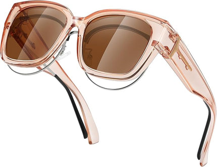 MEETSUN Oversized Fit Over Glasses Sunglasses for Women Men Large Trendy Polarized Sunglasses for Driving UV Protection