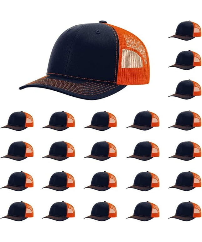 Richardson 112 Classic Six-Panel Adjustable Snapback Trucker Cap | Bulk Packs Available