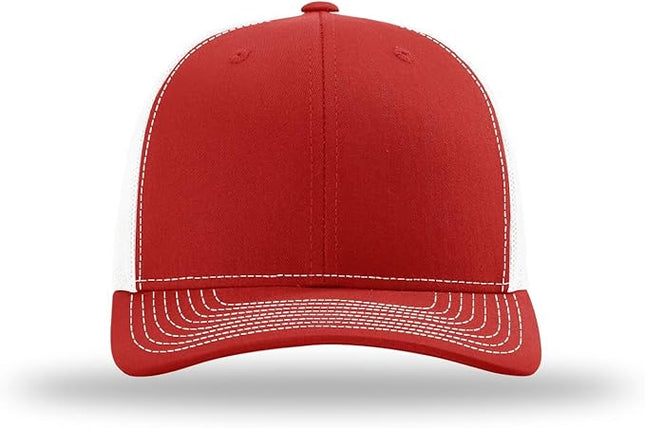 Richardson 112 Trucker Hat - Premium Adjustable Snapback Hat - Structured Six Panel Richardson Blank Caps