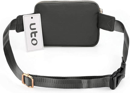 UTO Fanny Pack for Women Crossbody Trendy Fashion Belt Purse Chest Waist Hip Bumbag for Outdoor Shopping Travel Hiking