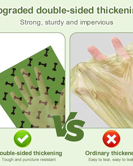 Green Dog Poo Bags Lavender scent -120 Large Biodegradable Poop Bags, Extra Thicken Strong Corn Starch Blended Compostable Leak Proof Poop Waste Bag for Dogs