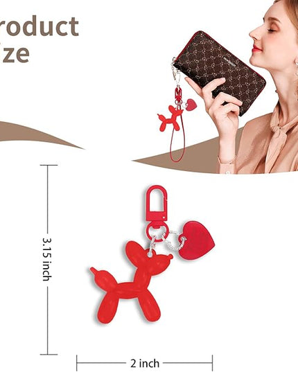 Balloon Dog Keychain Cute Bag Charm Handbag Purse Key Accessories