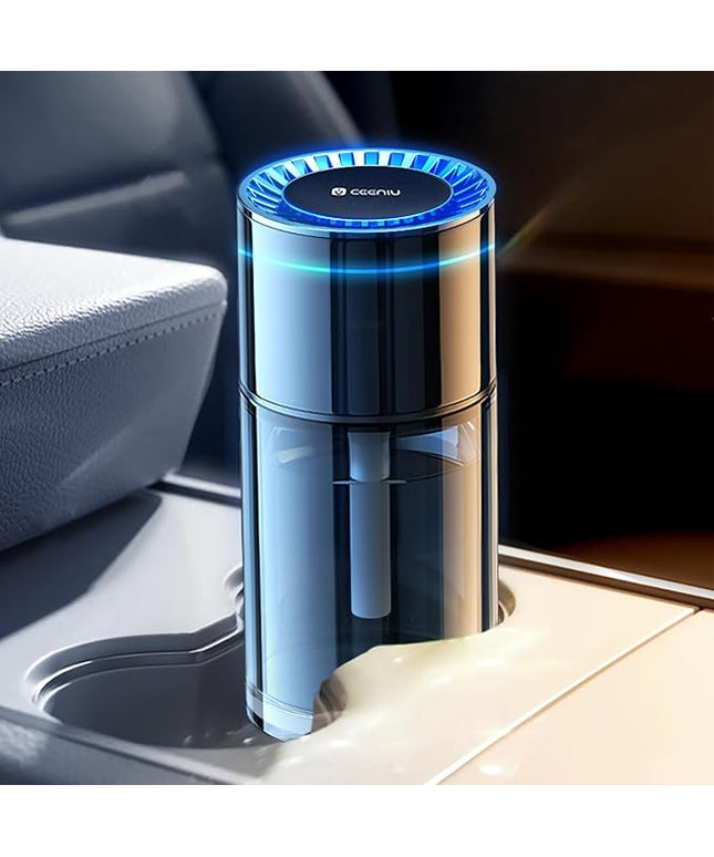 Ceeniu Smart Car Air Freshener, Larger 135ml Capacity, Long-Lasting 6-Month Fragrance, Auto On/Off, Quiet Operation, Stylish Ambient Light, Premium Scent for Women, CF3 Diffuser, Bamboo Forest Scent