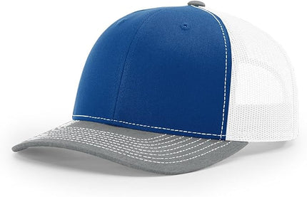Richardson 112 Trucker Hat - Premium Adjustable Snapback Hat - Structured Six Panel Richardson Blank Caps