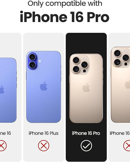 FireNova Designed for iPhone 16 Pro Case, Silicone Upgraded [Camera Protection] Phone Case with [2 Screen Protectors], Soft Anti-Scratch Microfiber Lining Inside, 2024, Deep Red