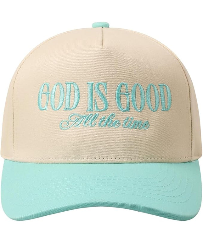 MIRMARU Two-Tone Vintage Canvas Trucker Hats for Men & Women, Adjustable Size Baseball Caps with Trendy Embroidered Design