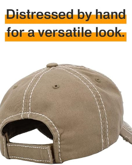 KBETHOS Vintage Washed Distressed Cotton Dad Hat Baseball Cap Adjustable Polo Trucker Unisex Style Headwear