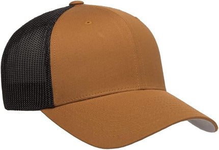 Flexfit 6511 Fitted Mid-Profile Stretchable Mesh Panels Trucker Cap | Bulk Pack Available
