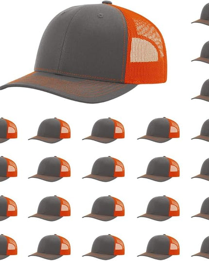 Richardson 112 Classic Six-Panel Adjustable Snapback Trucker Cap | Bulk Packs Available