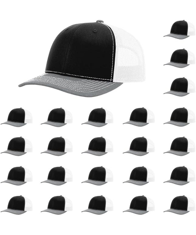 Richardson 112 Classic Six-Panel Adjustable Snapback Trucker Cap | Bulk Packs Available