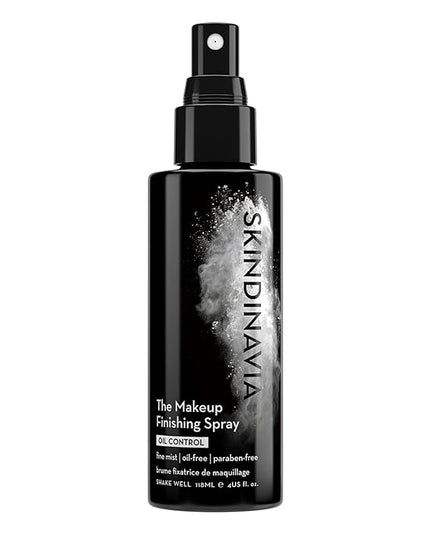Skindinavia The Makeup Finishing Spray, Oil Control Makeup Setting Spray, All-Day Wear, Long-Lasting Up to 16+ Hours, Heat-Resistant & Waterproof, Fine Mist, 4.0 Oz