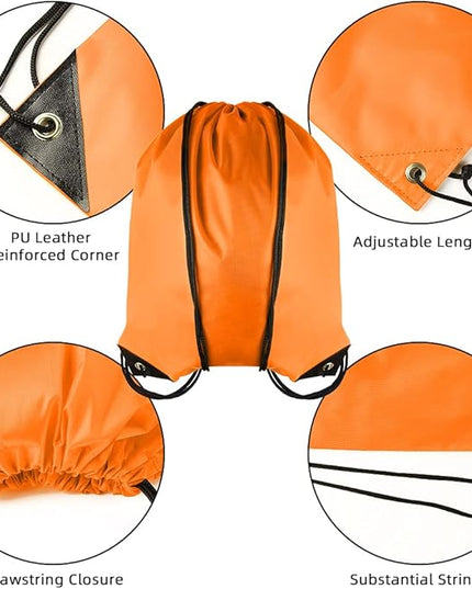 GoodtoU Backpack, 100 Pcs Drawstring, 11.4L, 20 Colors, Nylon, Foldable, Adjustable Straps, Unisex, School, Travel, Sport, Work