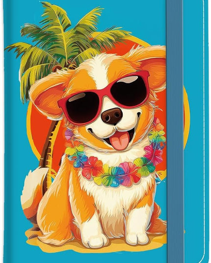 PU Leather Passport Holder Cover 5.9×4.3 Inch with Credit Card Slot and Boarding Pass Slot Combo Blocking Passport Holder Wallet Cover Case for Travel Boarding Essentials (Corgi)