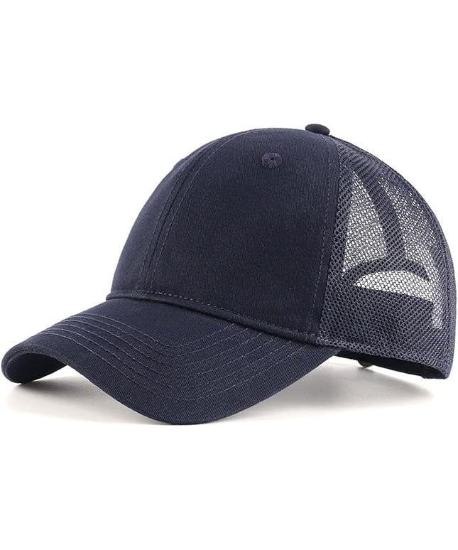 Zylioo XL XXL Oversize Baseball Cap, 100% Cotton Adjustable Dad Hat for Big Heads 23.5"-25.5", Soft Crown Large Size Cap