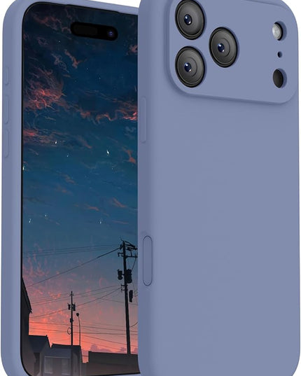 FireNova Magnetic for iPhone 17 Pro Max Case, Compatible with MagSafe, [Integrated Silicone Camera Control Button] [Camera Protection] Anti-Scratch Microfiber Lining Phone Case, 6.9", Lavender Gray