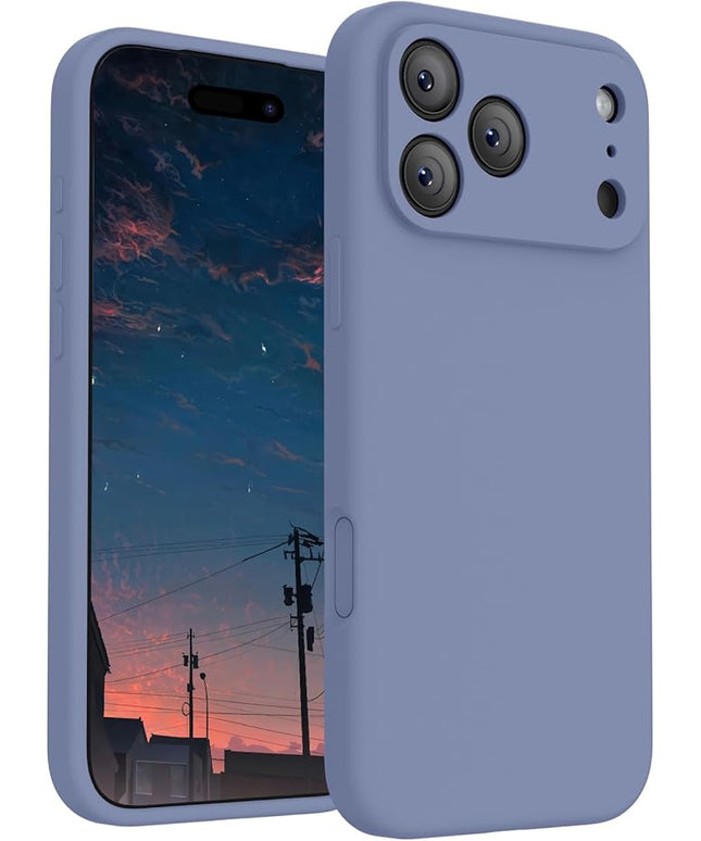 FireNova Magnetic for iPhone 17 Pro Max Case, Compatible with MagSafe, [Integrated Silicone Camera Control Button] [Camera Protection] Anti-Scratch Microfiber Lining Phone Case, 6.9", Lavender Gray