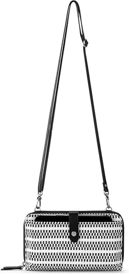 Sakroots Artist Circle Smartphone Crossbody in Coated Canvas, Detachable Wristlet Strap