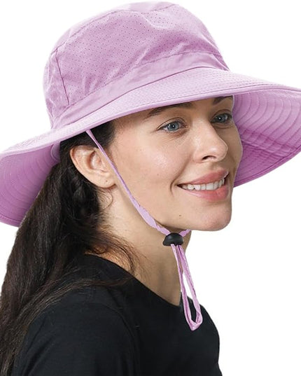 ZOORON Boonie Hat UPF 50+ Cooling Sun Hat for Men and Women,Wide Brim Bucket Hats with UV Protection for Safari Hiking Beach