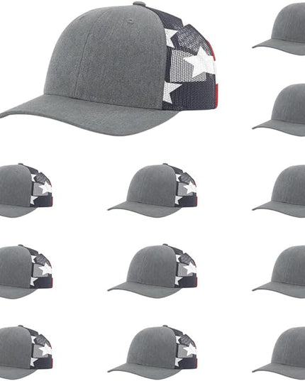 Richardson 112 Classic Six-Panel Adjustable Snapback Trucker Cap | Bulk Packs Available
