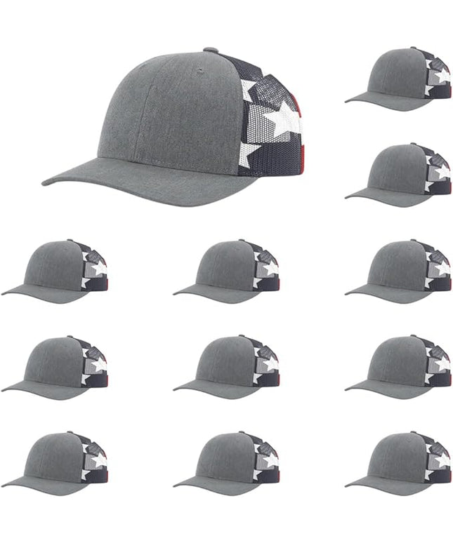 Richardson 112 Classic Six-Panel Adjustable Snapback Trucker Cap | Bulk Packs Available