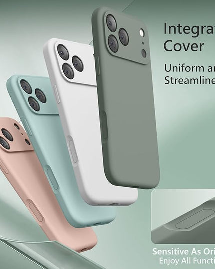 FireNova Magnetic for iPhone 17 Pro Case, Compatible with MagSafe, [Integrated Silicone Camera Control Button] [Camera Protection] Anti-Scratch Microfiber Lining Phone Case, 6.3", Calke Green