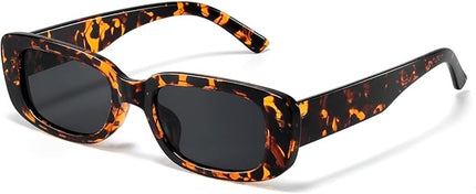 JASPIN Rectangle Sunglasses for Women Men Trendy Y2k Retro 90s Sun Glasses UV Protection Cool Square Frame