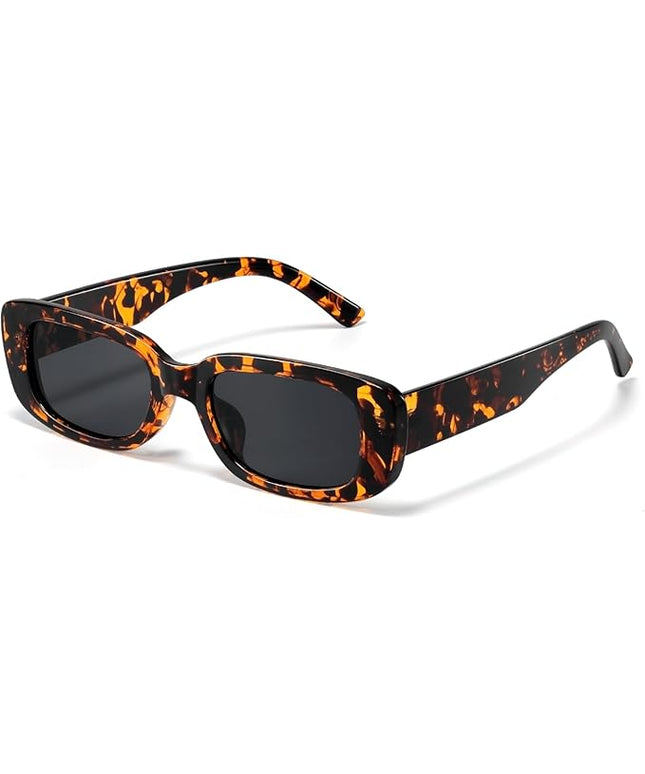 JASPIN Rectangle Sunglasses for Women Men Trendy Y2k Retro 90s Sun Glasses UV Protection Cool Square Frame