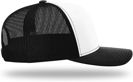 Richardson 112 Trucker Hat - Premium Adjustable Snapback Hat - Structured Six Panel Richardson Blank Caps