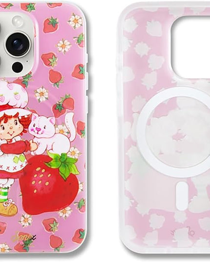 Sonix Phone Case for iPhone 16 Pro | Compatible with Magsafe | 10ft Drop Tested | Strawberry Shortcake Vintage