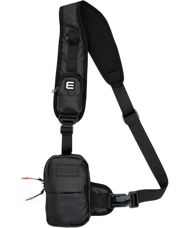 Small Sling Bag for Men-Cross body bag with Shoulder Straps,Mini Sling Crossbody bag for Women-Travel Backpack for Hiking,Daypack Multipurpose Over the Shoulder Chest Bags with Keyholder(Black)