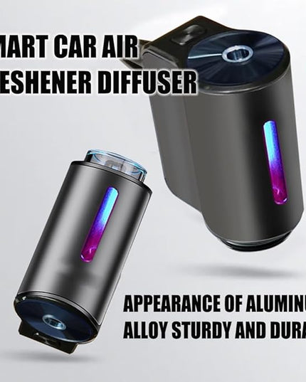 Smart Car Air Freshener with Three Adjustable,2025 New Smart Car AirS Freshener Diffuser Long Lasting, Air Freshener Vent Clips for Car Office Home Bedroom (Diffuser+3Pcs White tea)