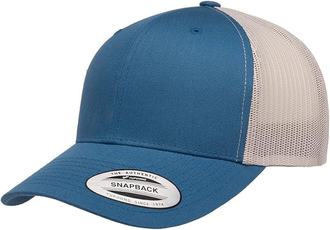 Yupoong Classic Premium Mesh 6 Panel Retro Trucker Cap | Mid Profile Snapback | OSFA | Bulk Pack Available