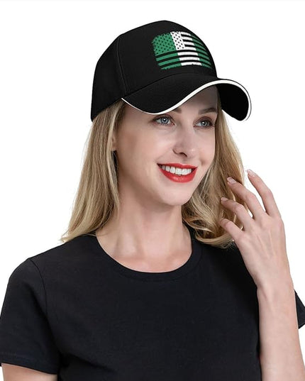 Unisex Baseball Cap Trucker Dad Hat for Men Women Adjustable Outdoors Sun hat Black