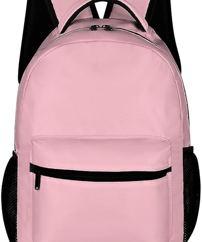 Fashion Pink Backpack Lightweight Large Capacity Laptop Daybag for Travel Work
