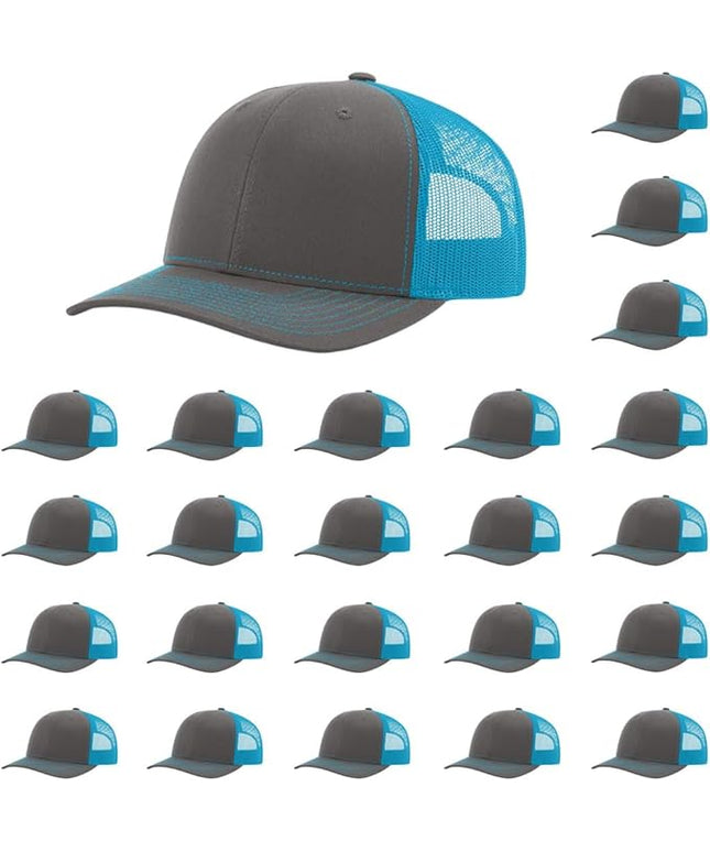 Richardson 112 Classic Six-Panel Adjustable Snapback Trucker Cap | Bulk Packs Available