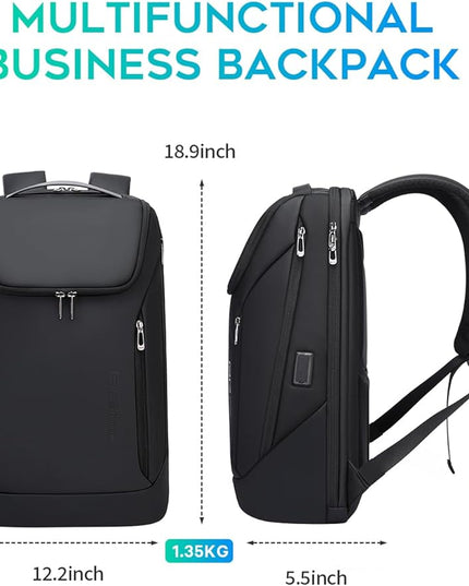 FUTURE AESTHETIC Business Smart Backpack Waterproof fit 15.6 Inch Laptop Backpack with USB Charging Port,Travel Durable Backpack