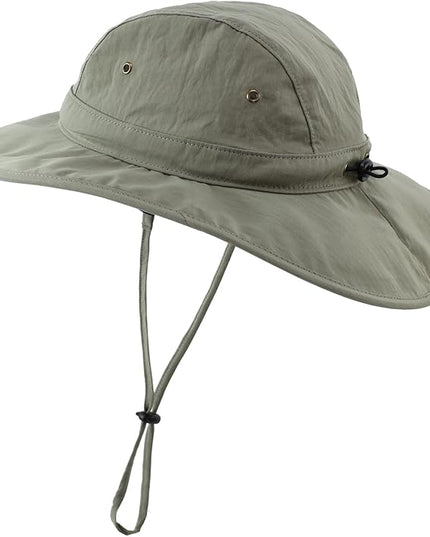 Home Prefer Summer UPF 50+ Men's Bucket Sun Hat Wide Brim Fishing Hat Safari Hat