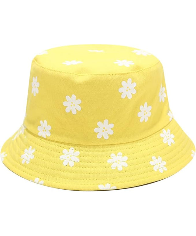 Mashiaoyi Unisex Print Double-Side-Wear Reversible Bucket Hat