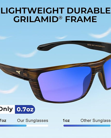 KastKing Huzzah Polarized Sport Sunglasses for Men and Women, Ideal for Driving Fishing Cycling and Running,UV Protection